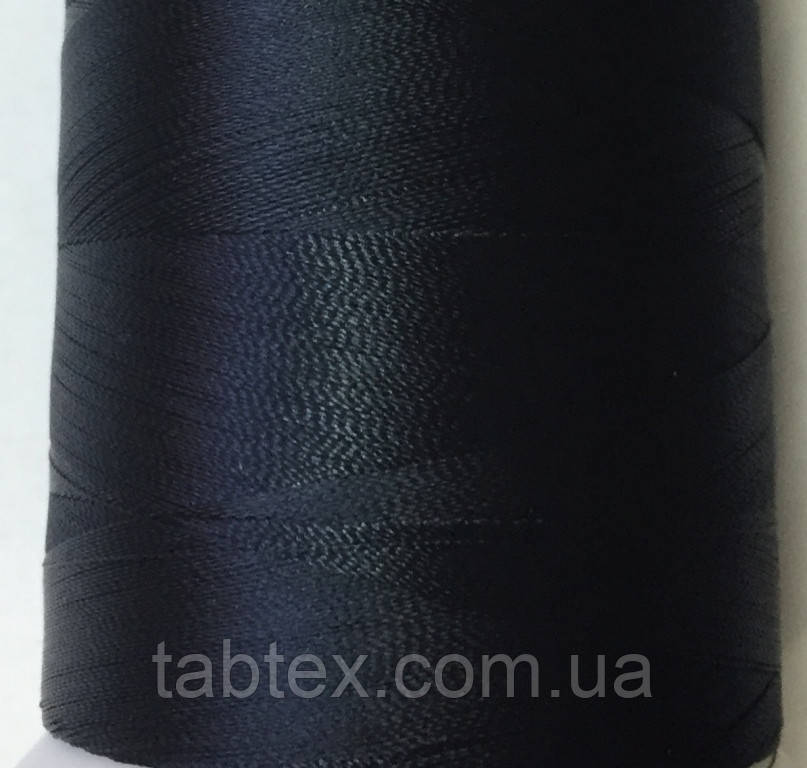 Нитка шовк для машинної вишивки embroidery 120den. №D-324 темносиній
