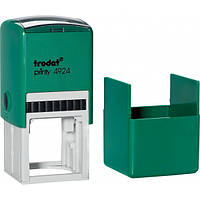 Оснастка для круглой печати или штампа TRODAT 4924, 40х40 мм, корпус пластиковый Австрия, зеленый