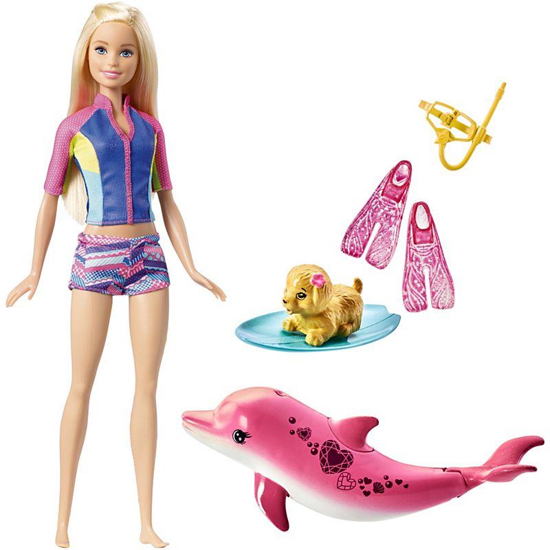 Лялька Барбі Магія Дельфінів з співаючим дельфіном Barbie Dolphin Magic FBD63