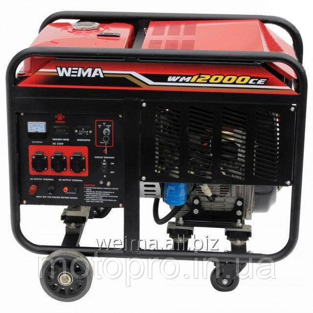 ДИЗЕЛЬНИЙ ГЕНЕРАТОР WM12000CE1 12,0Квт 1ФАЗА, 2-ЦИЛЕНДР. Двигун WM290FE — 20л.с., (Lombardini 12LD477)