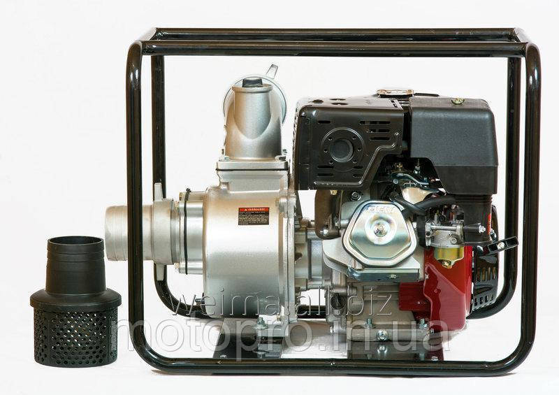 Бензинова помпа Weima WM QGZ 100-30, Бензин, двіг. WM190F, 16,0 л. Патрубок 100 мм, 120куб/год