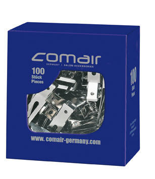 3150117 Затискач металевий подвійний Comair (100шт) за 1 шт, 4 см, фото 2