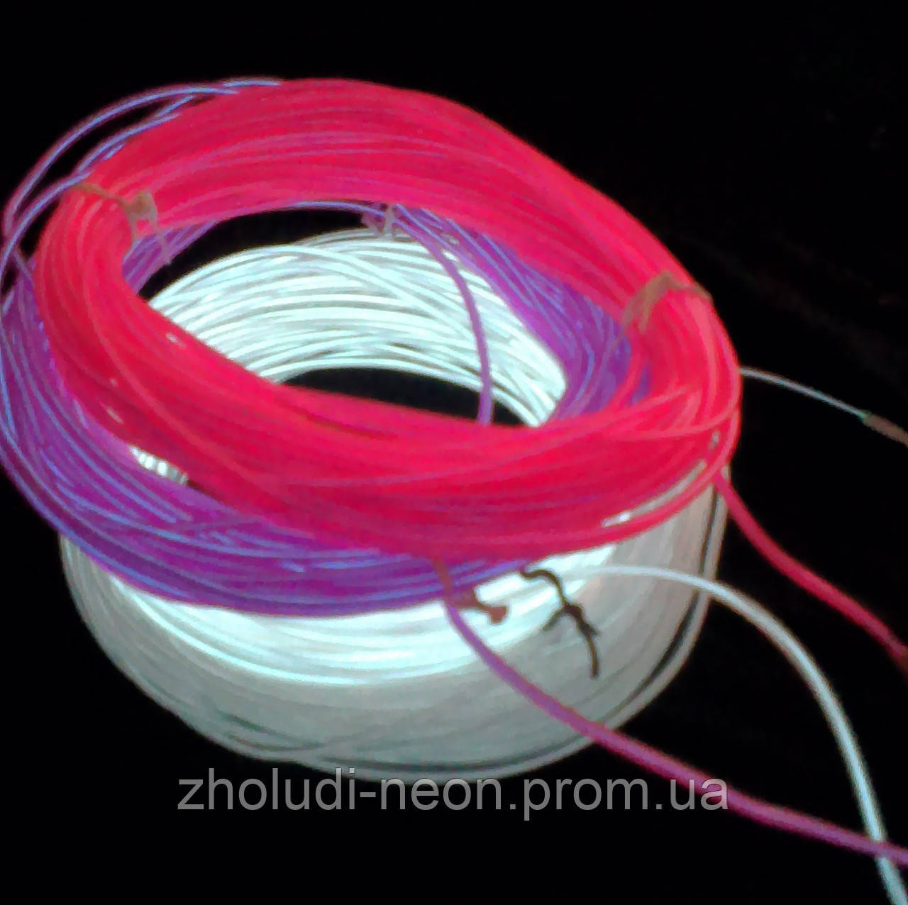 Холодный неон 2.2мм. световой провод 2-го покл. Цвет Розовый. - фото 2 - id-p740090346
