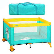 Манеж Бегемотик бірюзовий Bambi (M 1549)