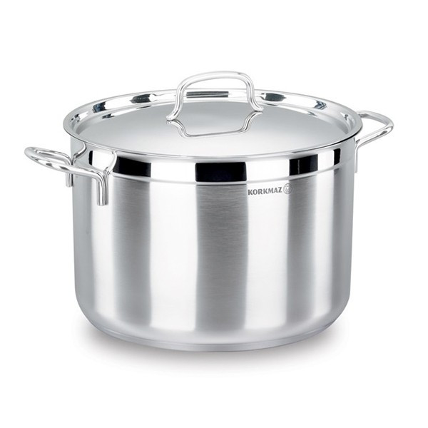 Каструля Korkmaz глибока з кришкою ALFA Extra 26*16 см 8,5 л (A1026)