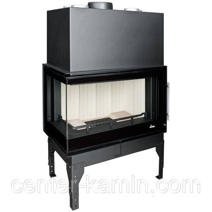 Каминная топка UNIFLAM 760 EVO LBS роздільне стекло