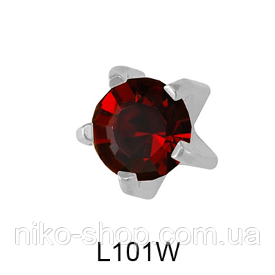 Крапан Січень (гранат) 4mm L101W(без покриття), фото 1