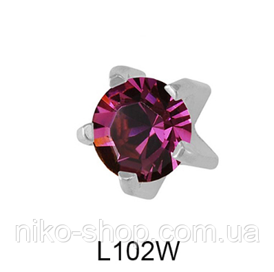 Крапан Лютий 4mm L102W(без покриття), фото 1