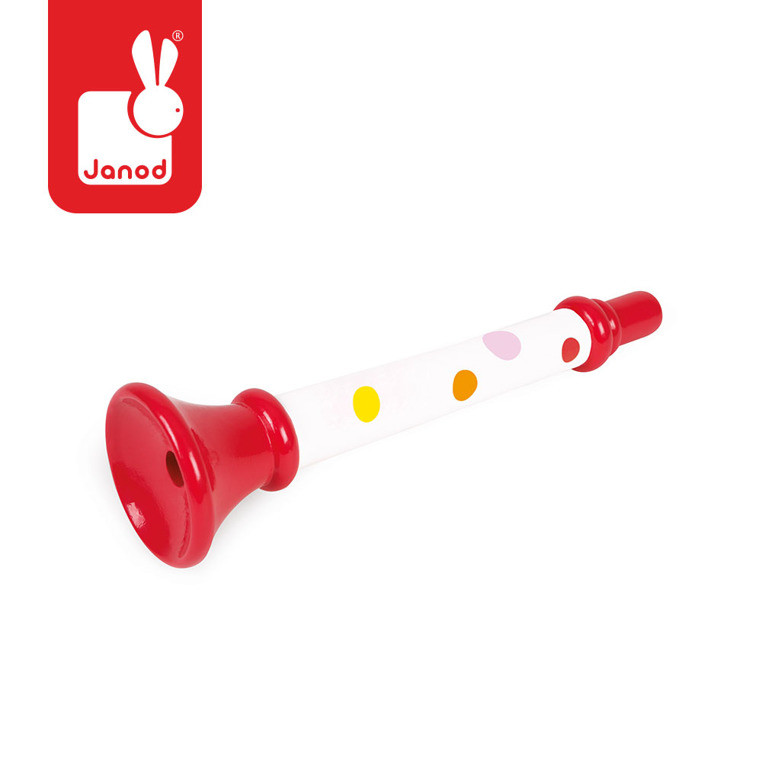 Janod — Дерев'яна музична іграшка Труба Confetti, фото 1