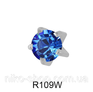 Крапан Вересень (сапфір) 3мм R109W(без покриття), фото 1