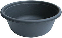 Таз пластиковий 8 літрів чорний Ø 35 см h=13.5 см (ХАРПЛАСТМАС)