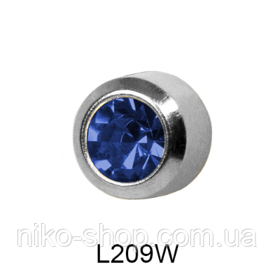 Завальцованные (сапфір) 4мм L209W(без покриття), фото 1