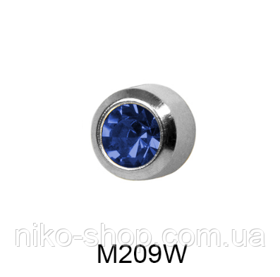 Завальцованные (сапфір) 2мм M209W(без покриття), фото 1