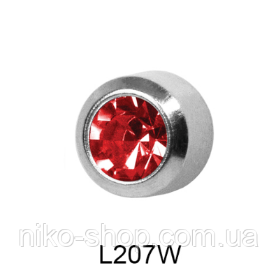 Завальцованные (рубін) 4мм L207W(без покриття), фото 1