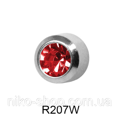 Завальцованные (рубін) 3мм R207W(без покриття), фото 1
