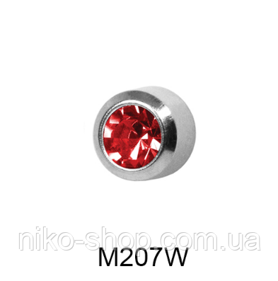 Завальцованные (рубін) 2мм M207W(без покриття), фото 1