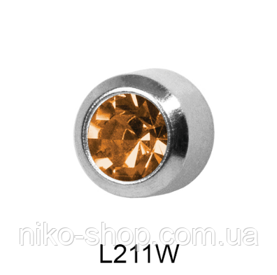 Завальцованные (топаз) 4мм L211W(без покриття), фото 1