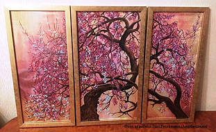 "Сакура" від Лідії Рустамової (Азербайджан). Картина вишита бісером. 1