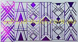 Фольгований слайдер дизайн No18 — фіолетовий