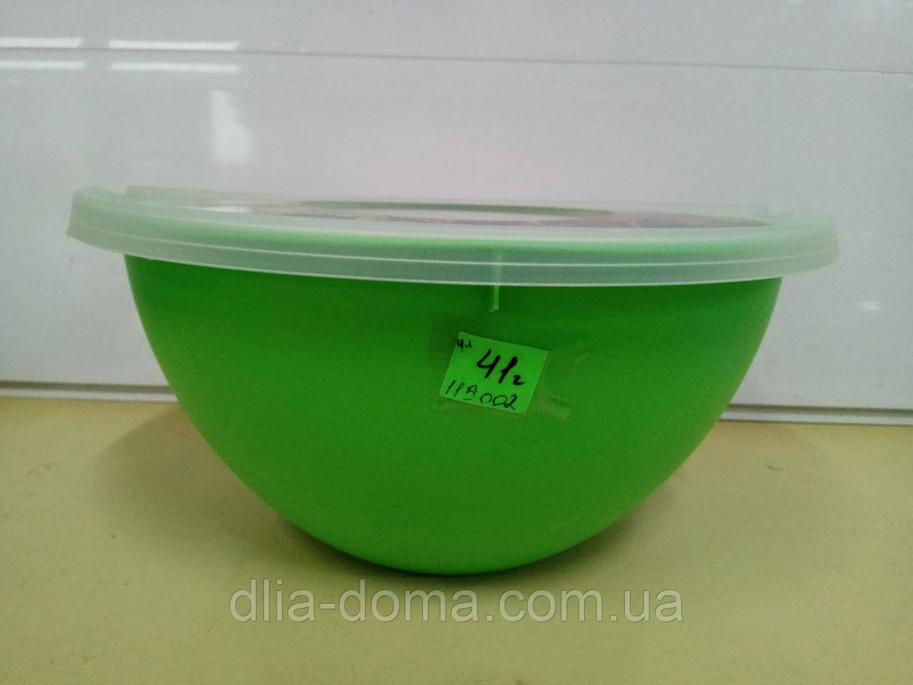 Миска луїза 4 л із кришкою, фото 1