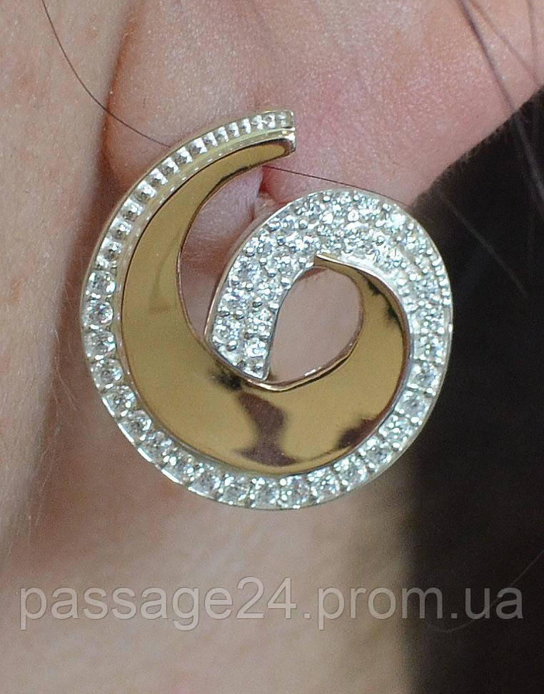 Стильный серебряный комплект, кольцо и серьги - Благо - фото 3 - id-p627193194