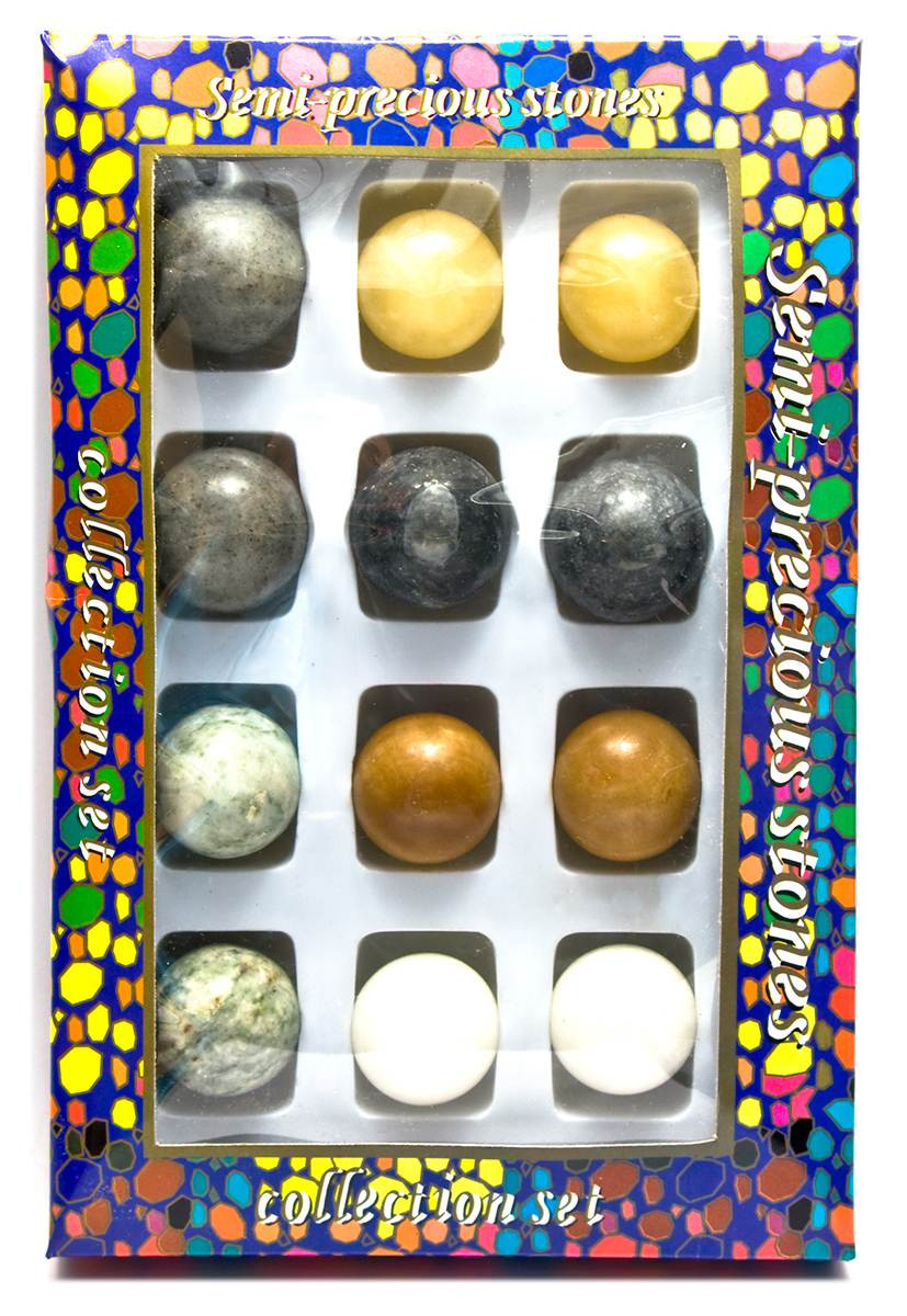 Каменные шары набор 12 шт - фото 1 - id-p45979527