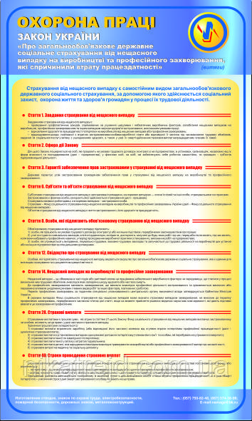 Закон України про соціальне страхування. 0,6х1