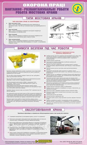 Вантажно-розвантажувальні роботи. Робота мостових кранів.0,6х1 (рус.укр)