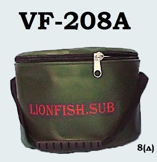 Складное рыболовное ведро для прикормки от производителя "LionFish.sub". Skladnyye Vodra LionFish.sub dlya rybalki, prikormki, okhoty. Udobnaya Germo sumka dlya trofeyev