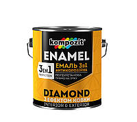Емаль антикорозійна 3 в 1 Diamond Kompozit 0.65 кг (Композит Діамант)