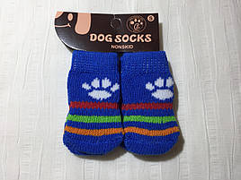 Шкарпетки для собак S сині в смужку