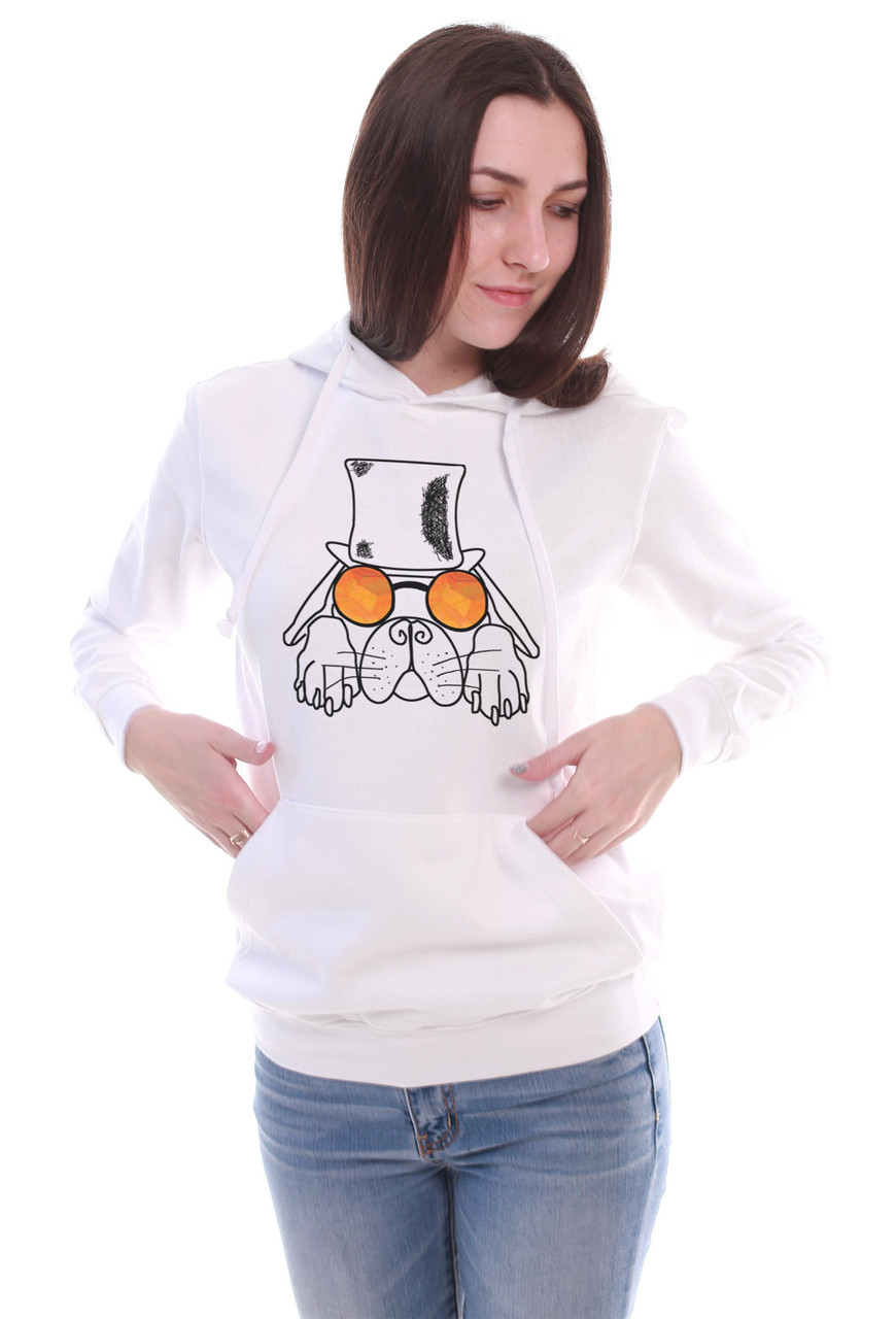 Стильна жіноча худі білого кольору ArtDog