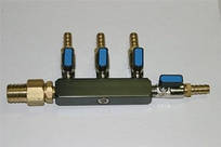 Колектор розподілювач 4-ходовий із краниками