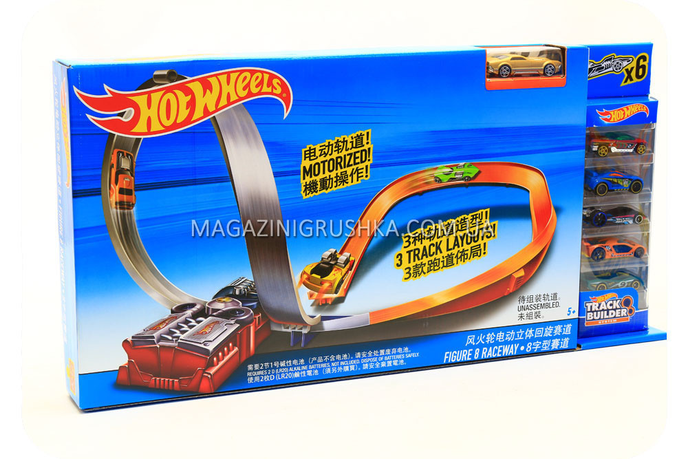 Ігровий трек «Hot wheels» - Гоночна траса і 6 машинок mattel X2586