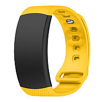 Силиконовый ремешок Primo для фитнес браслета Samsung Gear Fit 2 / Fit 2 Pro (SM-R360 / R365) - Yellow L