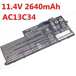 Батарея для ноутбука Acer AC13C34, 2640mAh (30Wh), 3cell, 11.4 V, Li-ion, чорний, ОРИГІНАЛЬНА