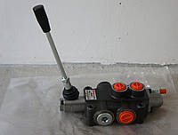 Гідророзподільник Р40 1 секційний 40-60 л/хв Badestnost для дровокола (колона) з фіксацією ручки