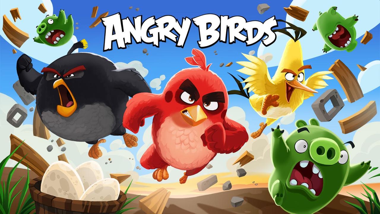 Магніт на холодильник вініловий Angry Birds.Дитячий магнітик на холодильник