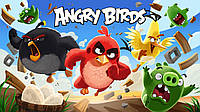 Магнит на холодильник виниловый Angry Birds.Детский магнитик на холодильник