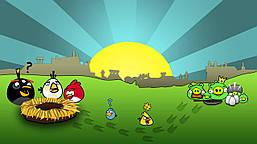 Магніт на холодильник вініловий Angry Birds.Дитячий магнітик на холодильник