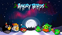 Магнит на холодильник виниловый Angry Birds.Детский магнитик на холодильник