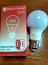 Лампа Electro House світлодіодна 8W 720Lm Е27 куля