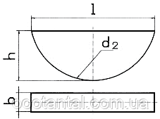 Шпонка сегментна напівкругла ГОСТ 24071-97, DIN 6888, ISO 3912 ...