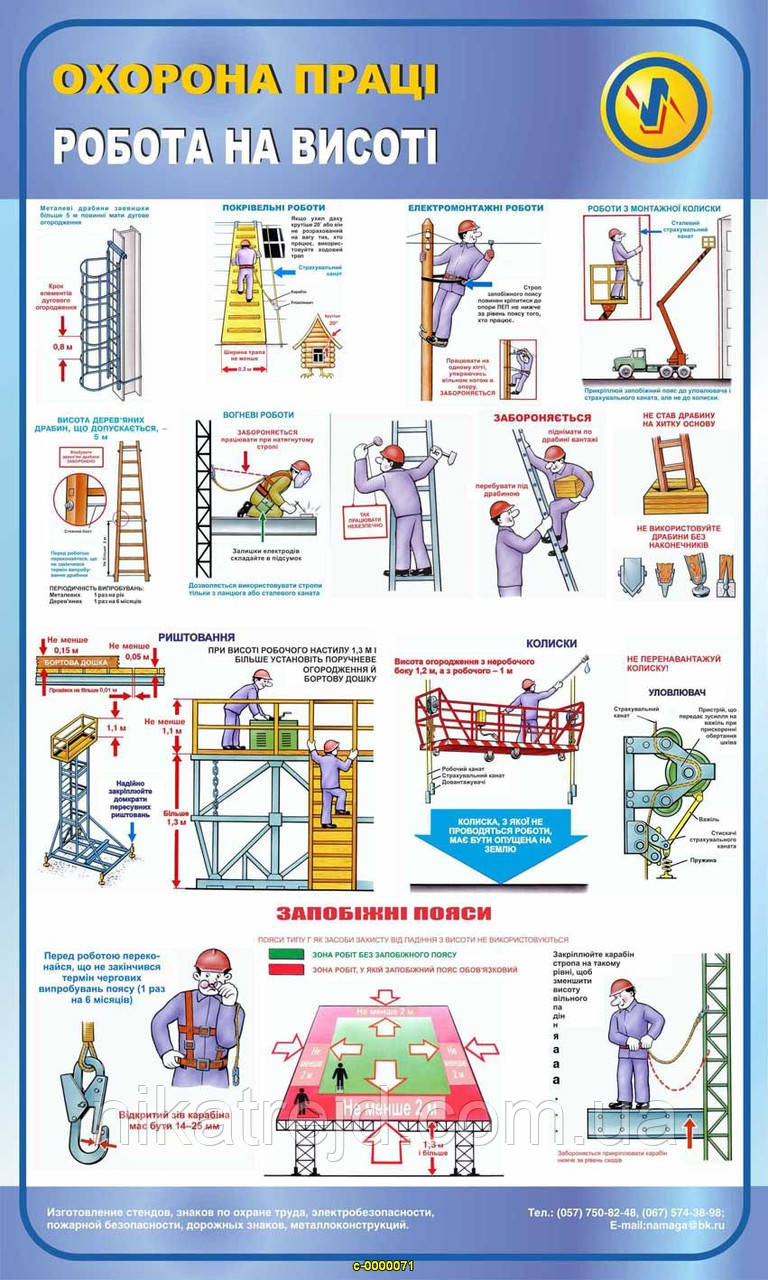 Робота на висоті. 0,6х1