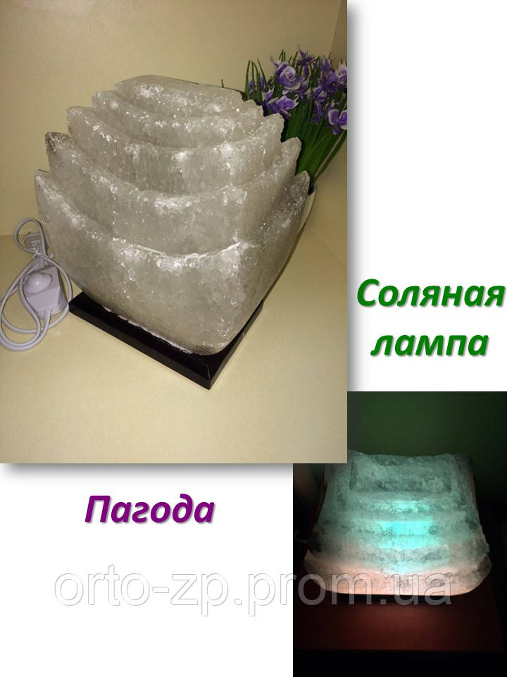 Соляна лампа Пагода 3-4 кг, фото 1