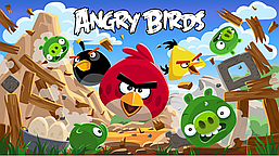 Магніт на холодильник вініловий Angry Birds.Дитячий магнітик на холодильник