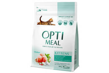 Сухий корм Optimeal Оптимил для кошенят з куркою, 4 кг