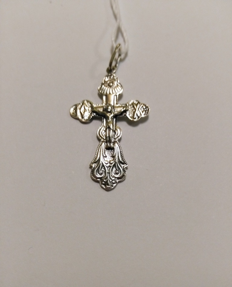 Крест из серебра православный 7014 - фото 1 - id-p627682975