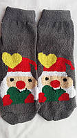 Женские новогодние носки махровые на подарок очень теплые