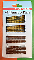Невидимки для волосся 2 кольори Mix Jumbo Pins professional 55 мм 40 см